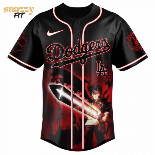Los Angeles Dodgers Black Clover Edition Jersey 2025