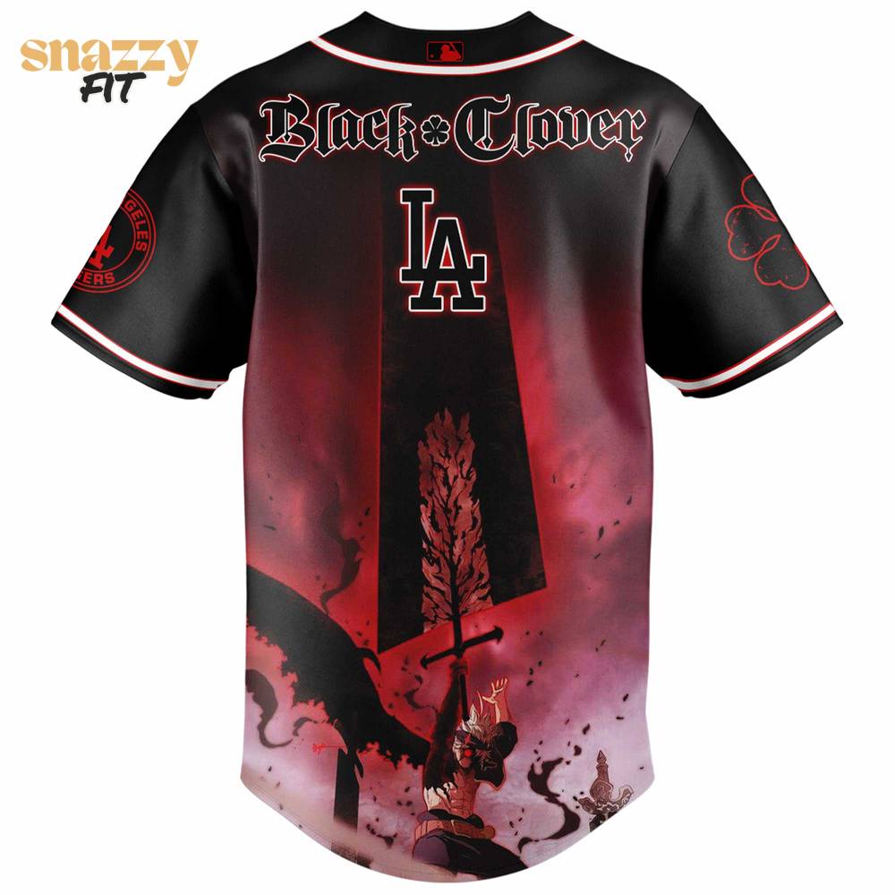 Los Angeles Dodgers Black Clover Edition Jersey 2025 Los Angeles Dodgers Black Clover Edition Jersey 2025