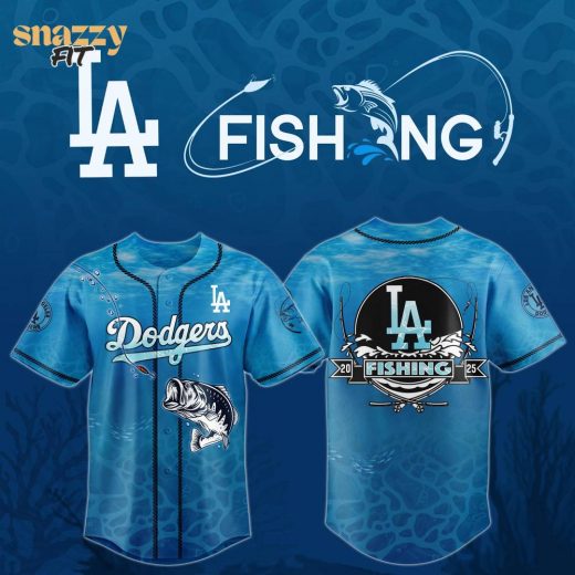 Los Angeles Dodgers Hook Line Jersey Fishing Spirit Edition