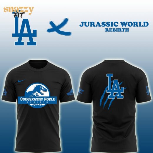 Los Angeles Dodgers Jurassic World Tshirt 2025 V2