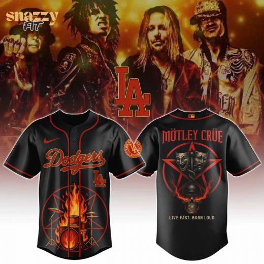 Los Angeles Dodgers Motley Crue Limited Edition Jersey