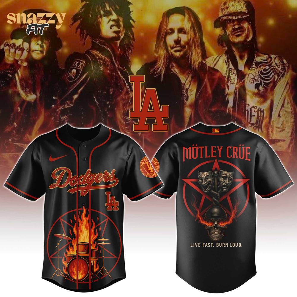 Los Angeles Dodgers Motley Crue Limited Edition Jersey Los Angeles Dodgers Motley Crue Limited Edition Jersey