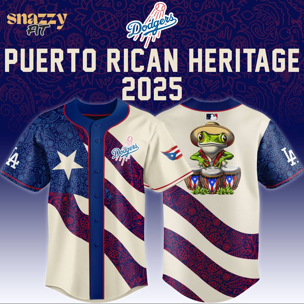 Los Angeles Dodgers Puerto Rican Heritage Jersey 2025 Los Angeles Dodgers Puerto Rican Heritage Jersey 2025