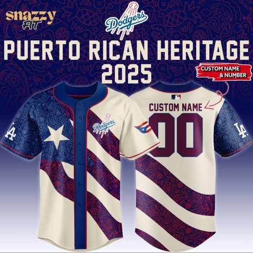 Los Angeles Dodgers Puerto Rican Heritage Jersey 2025 V2