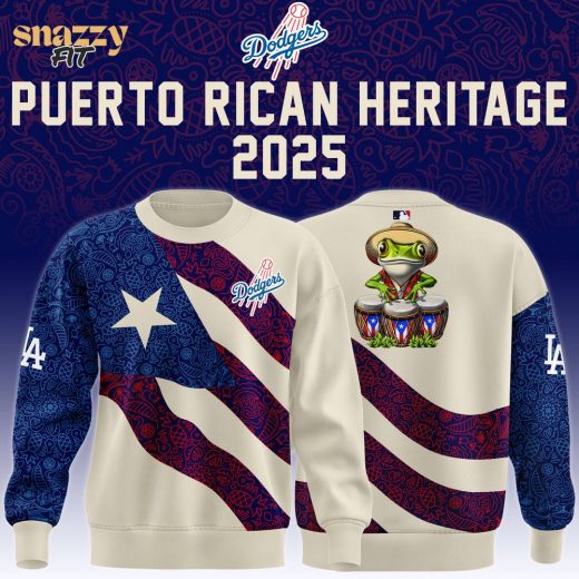 Los Angeles Dodgers Puerto Rican Heritage Sweatshirt 2025