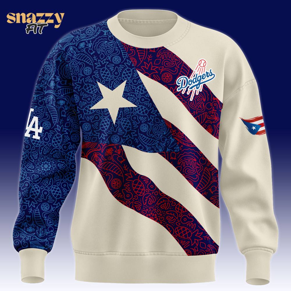Los Angeles Dodgers Puerto Rican Heritage Sweatshirt 2025 Los Angeles Dodgers Puerto Rican Heritage Sweatshirt 2025