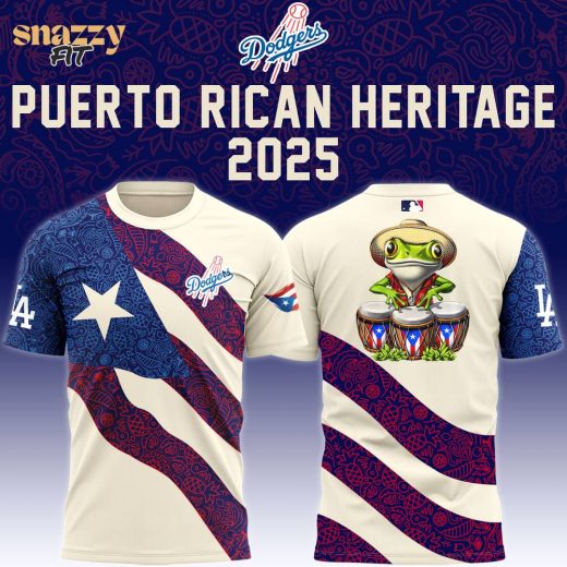 Los Angeles Dodgers Puerto Rican Heritage Tshirt 2025