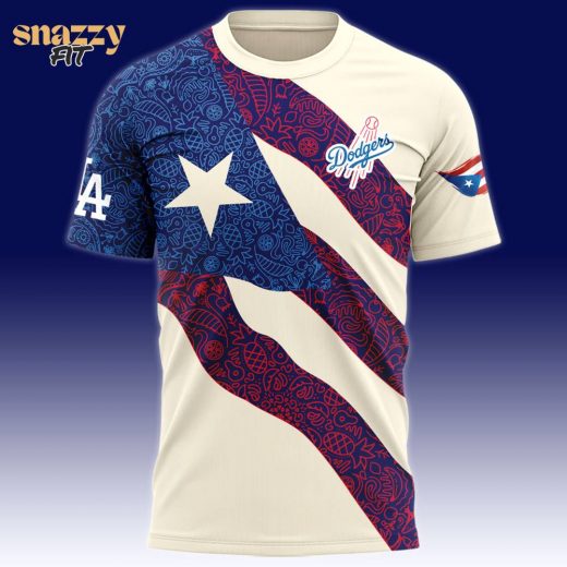 Los Angeles Dodgers Puerto Rican Heritage Tshirt 2025