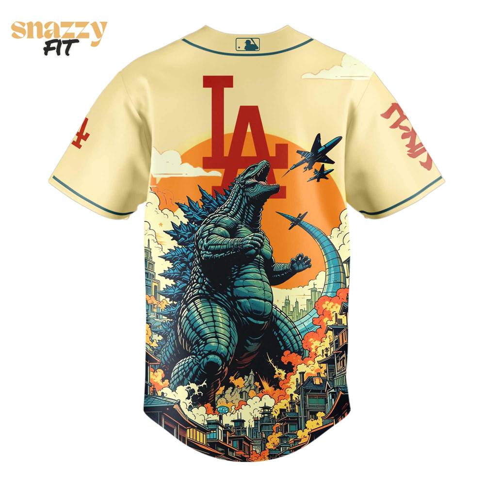 Los Angeles Dodgers Special Godzilla Limited Edition Jersey Los Angeles Dodgers Special Godzilla Limited Edition Jersey