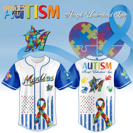 Miami Marlins Special Autism Awareness Month Limited Edition Jersey