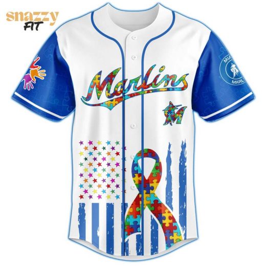 Miami Marlins Special Autism Awareness Month Limited Edition Jersey