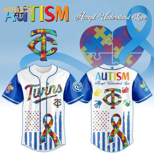Minnesota Twins Special Autism Awareness Month Limited Edition Jersey