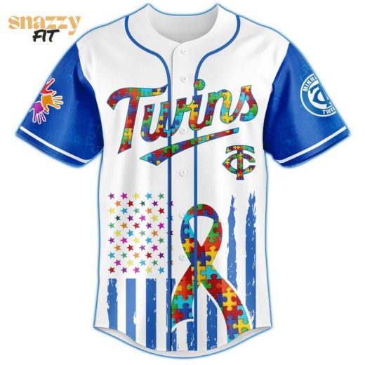 Minnesota Twins Special Autism Awareness Month Limited Edition Jersey
