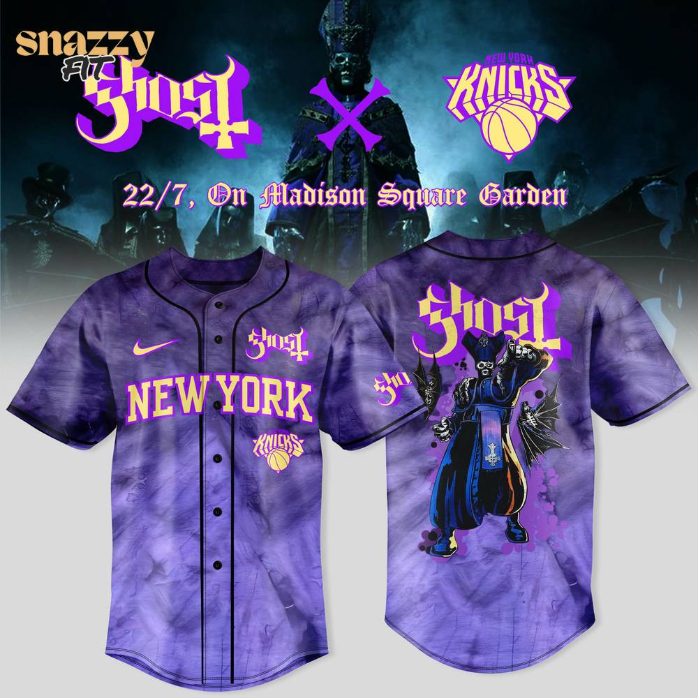 New York Knicks Ghost Band World Tour Jersey New York Knicks Ghost Band World Tour Jersey