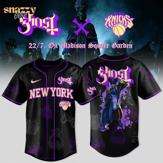 New York Knicks Ghost Band World Tour Jersey V2