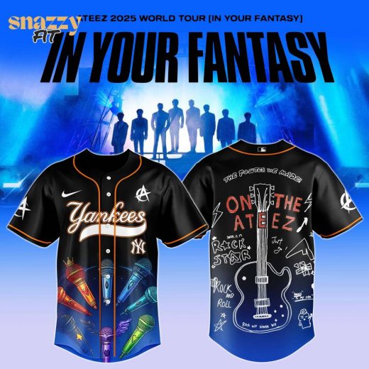 New York Yankees ATEEZ World Tour Jersey Limited Edition 2025