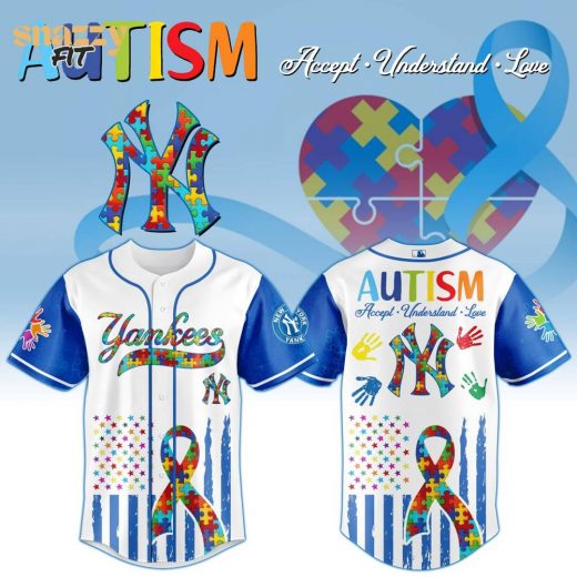 New York Yankees Special Autism Awareness Month Limited Edition Jersey