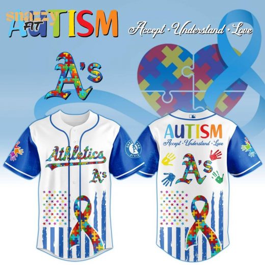 Oakland Athletics Special Autism Awareness Month Limited Edition Jersey