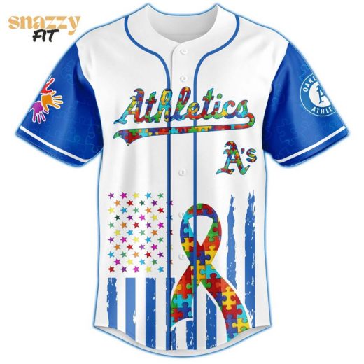 Oakland Athletics Special Autism Awareness Month Limited Edition Jersey