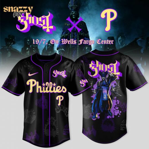 Philadelphia Phillies Ghost Band World Tour Jersey
