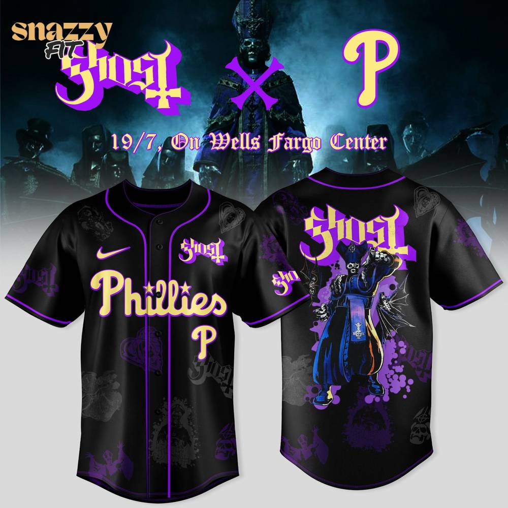 Philadelphia Phillies Ghost Band World Tour Jersey Philadelphia Phillies Ghost Band World Tour Jersey
