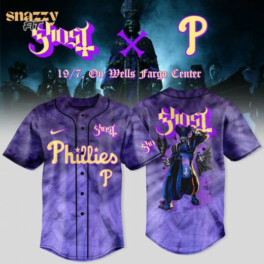Philadelphia Phillies Ghost Band World Tour Jersey V2