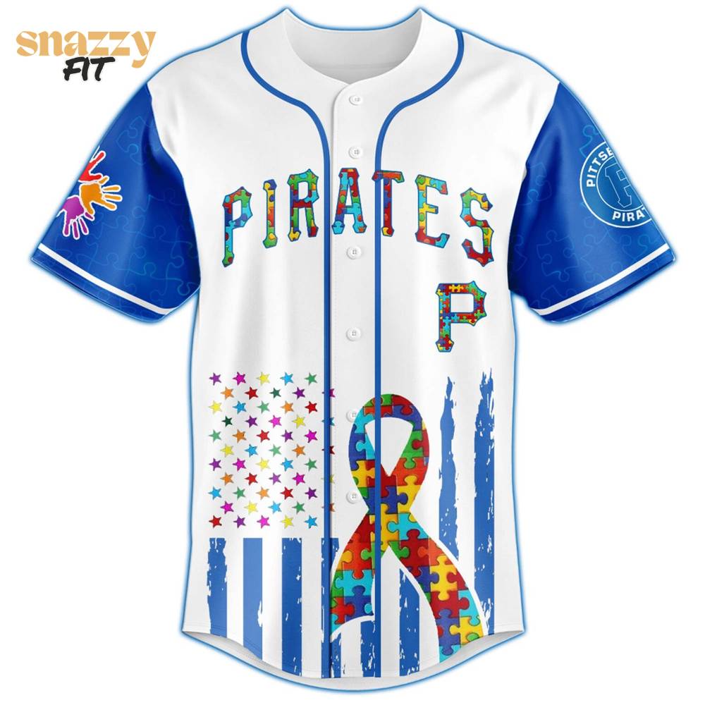 Pittsburgh Pirates Special Autism Awareness Month Limited Edition Jersey Pittsburgh Pirates Special Autism Awareness Month Limited Edition Jersey
