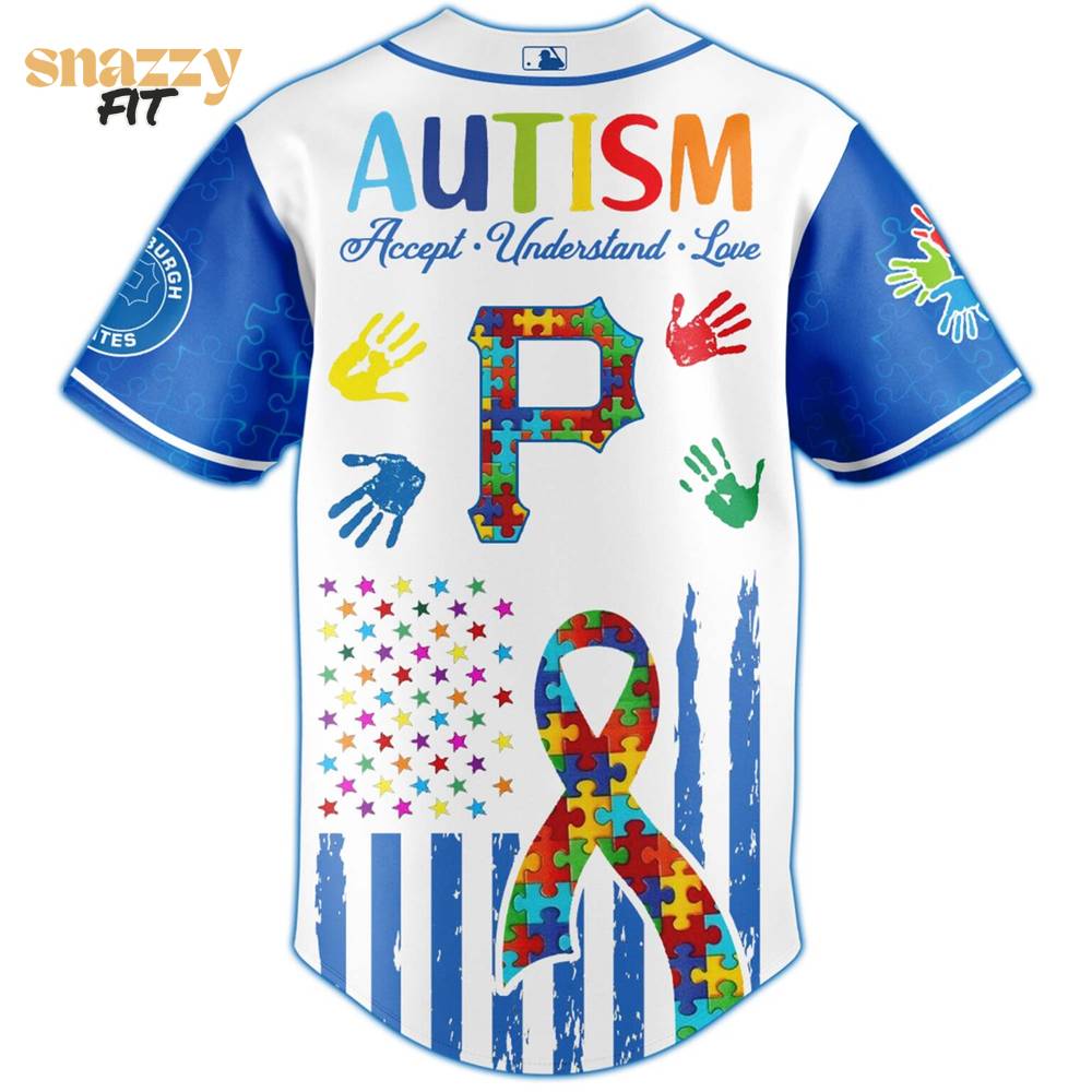 Pittsburgh Pirates Special Autism Awareness Month Limited Edition Jersey Pittsburgh Pirates Special Autism Awareness Month Limited Edition Jersey