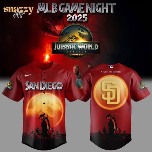 San Diego Padres Baseball Jurassic World Rebirth Limited Edition Jersey