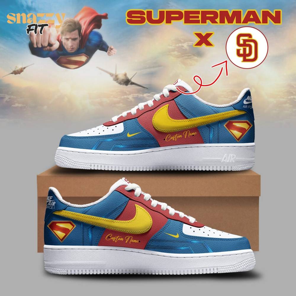 San Diego Padres Superman Limited Edition Shoes San Diego Padres Superman Limited Edition Shoes