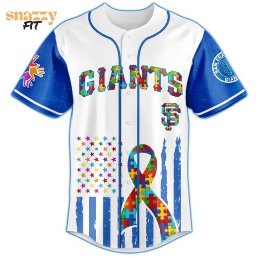 San Francisco Giants Special Autism Awareness Month Limited Edition Jersey