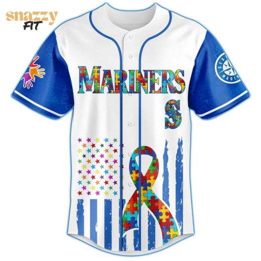 Seattle Mariners Special Autism Awareness Month Limited Edition Jersey