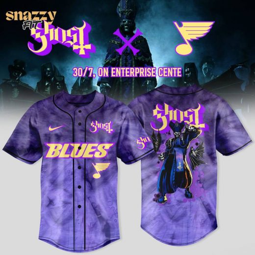 St. Louis Blues Ghost Band World Tour Jersey