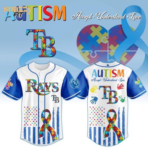 Tampa Bay Rays Special Autism Awareness Month Limited Edition Jersey