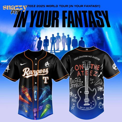 Texas Rangers ATEEZ World Tour Jersey Limited Edition 2025