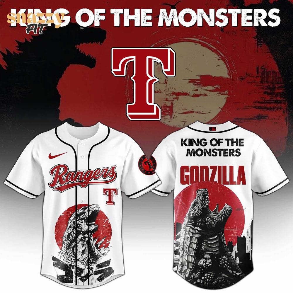 Texas Rangers Godzilla Edition Jersey 2025 Texas Rangers Godzilla Edition Jersey 2025