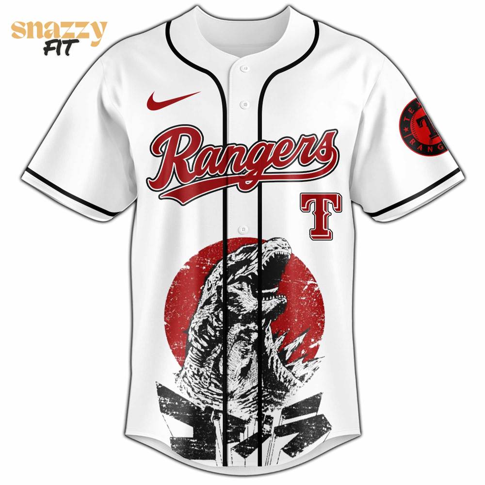 Texas Rangers Godzilla Edition Jersey 2025 Texas Rangers Godzilla Edition Jersey 2025
