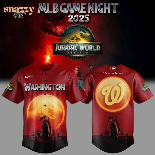 Washington Nationals Baseball Jurassic World Rebirth Limited Edition Jersey