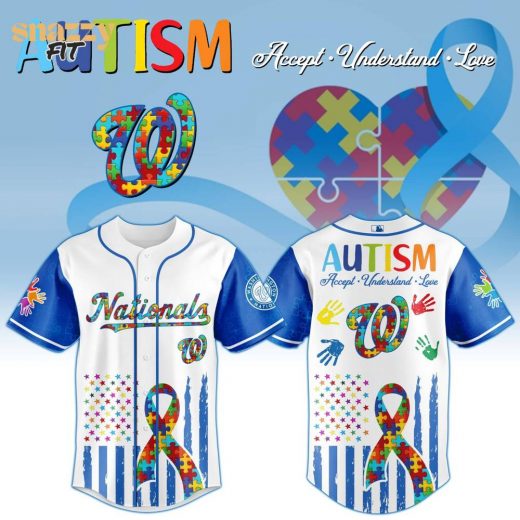 Washington Nationals Special Autism Awareness Month Limited Edition Jersey