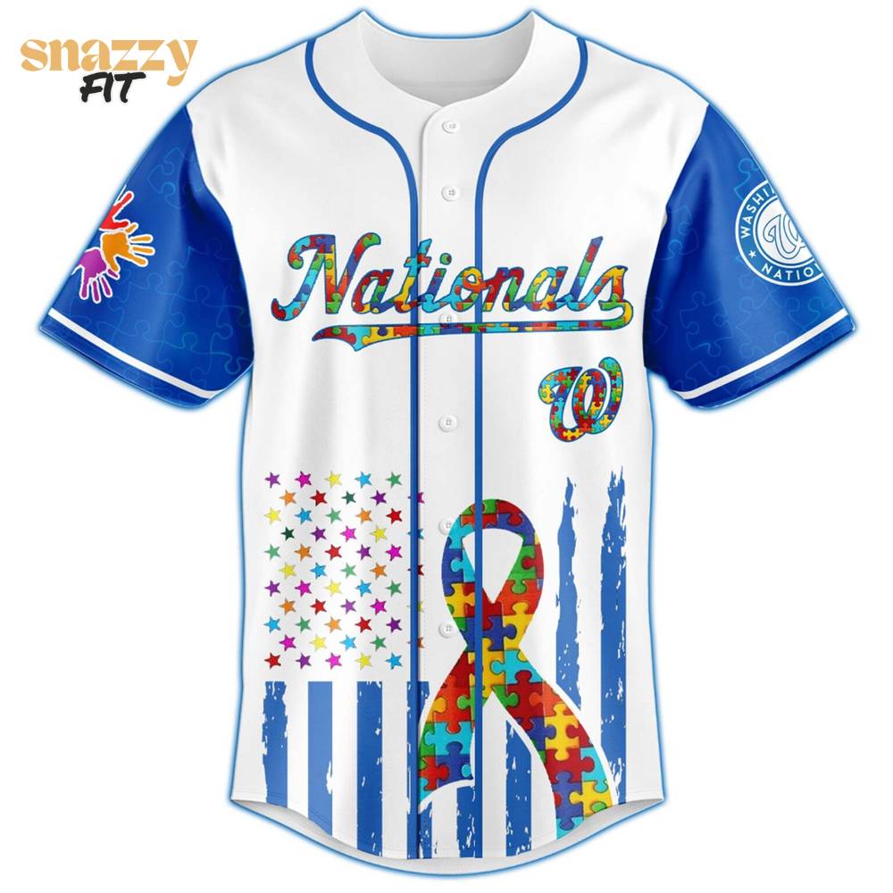 Washington Nationals Special Autism Awareness Month Limited Edition Jersey Washington Nationals Special Autism Awareness Month Limited Edition Jersey